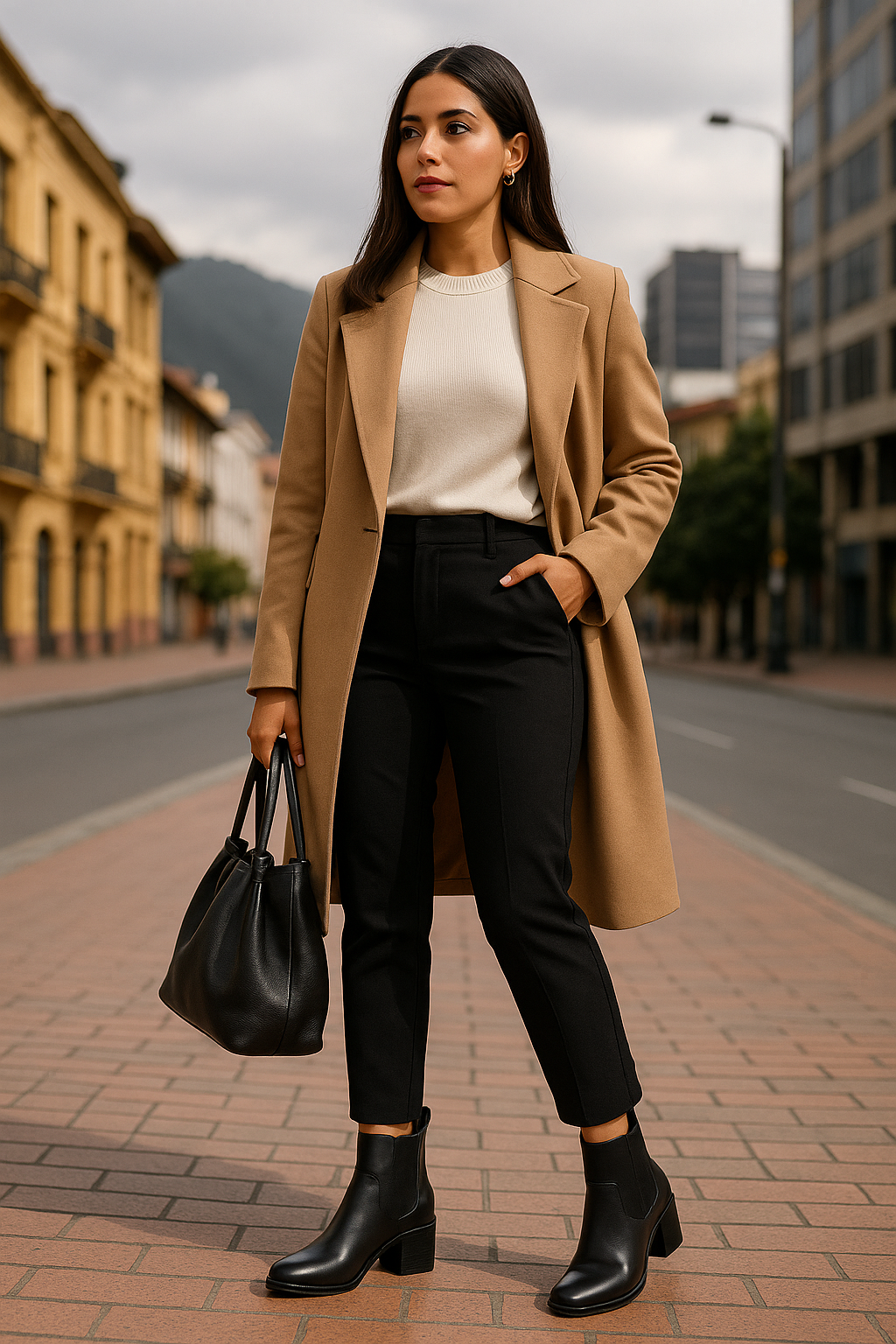 Botin Cuero Mujer Negro OCAi - Sara