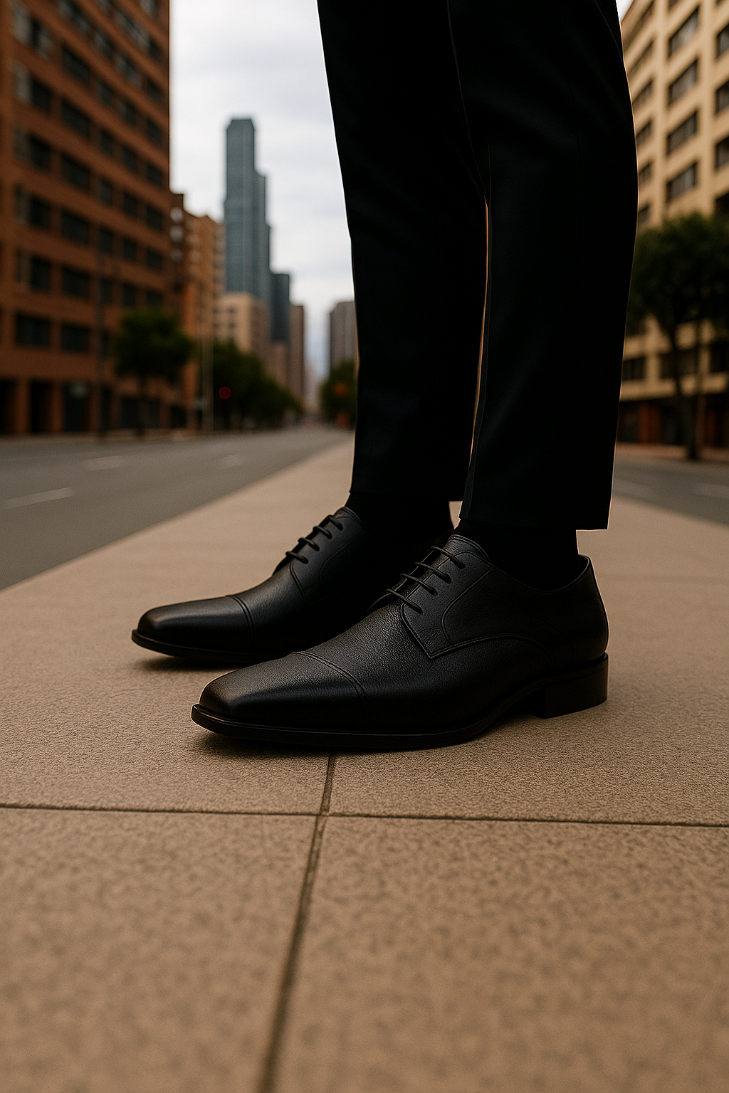 Zapato Hombre Cuero Negro OCAi - Tomás