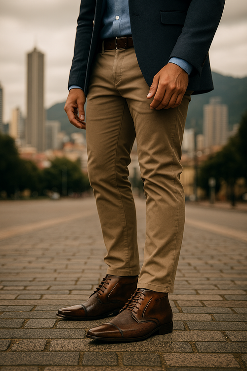 Bota Cuero Hombre Coñac OCAi - Francesco