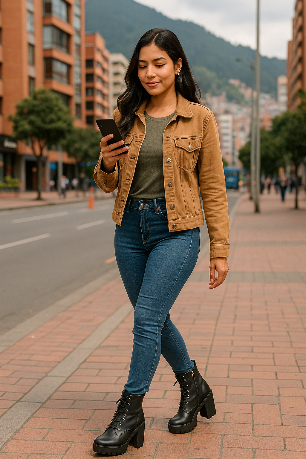 Bota Mujer Cuero Negro OCAi - Kimberly
