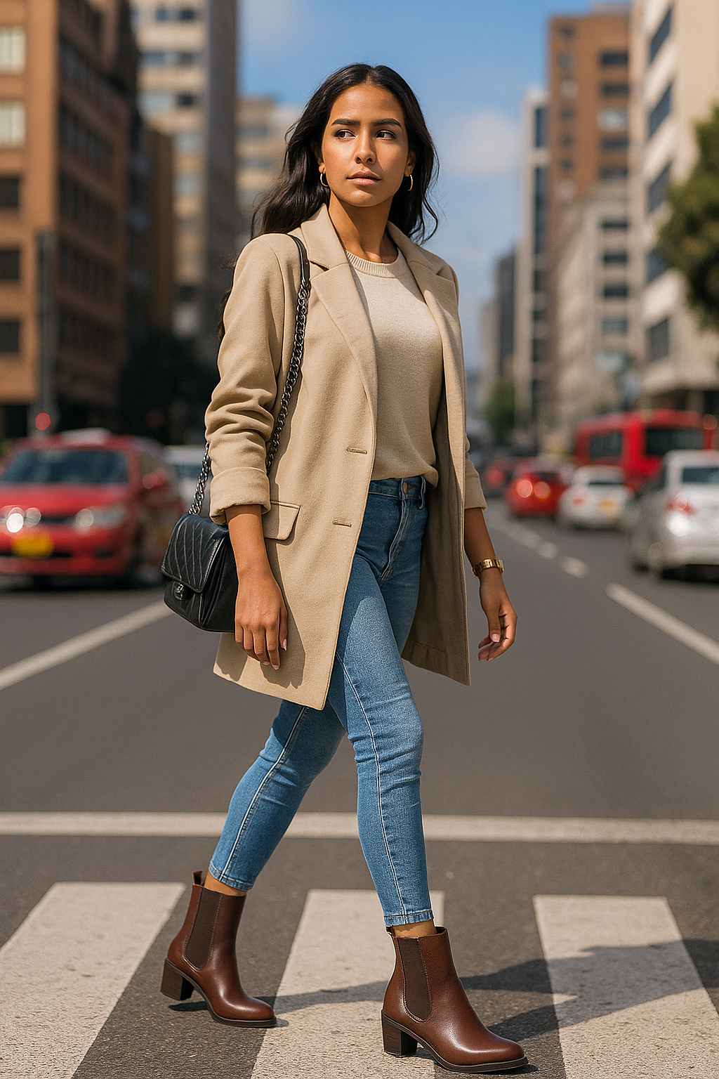 Bota Cuero Mujer Coñac OCAi - Savanna