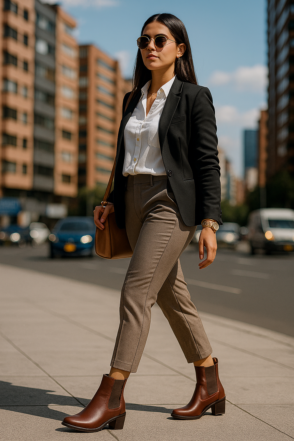Bota Cuero Mujer Coñac OCAi - Savanna