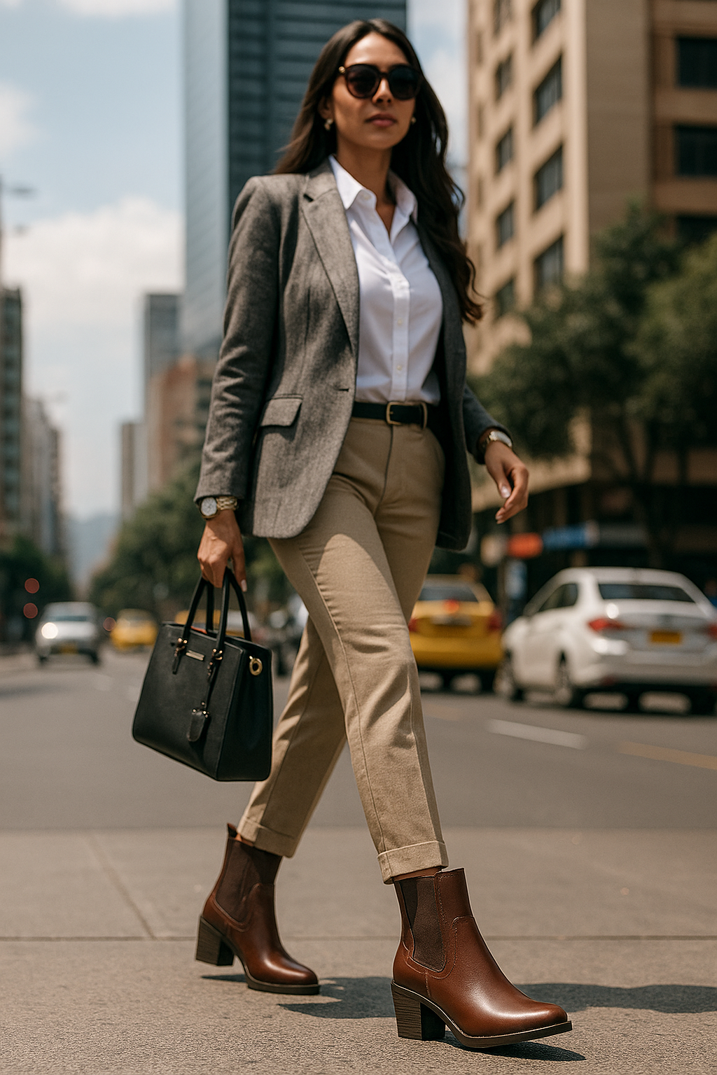 Bota Cuero Mujer Coñac OCAi - Savanna