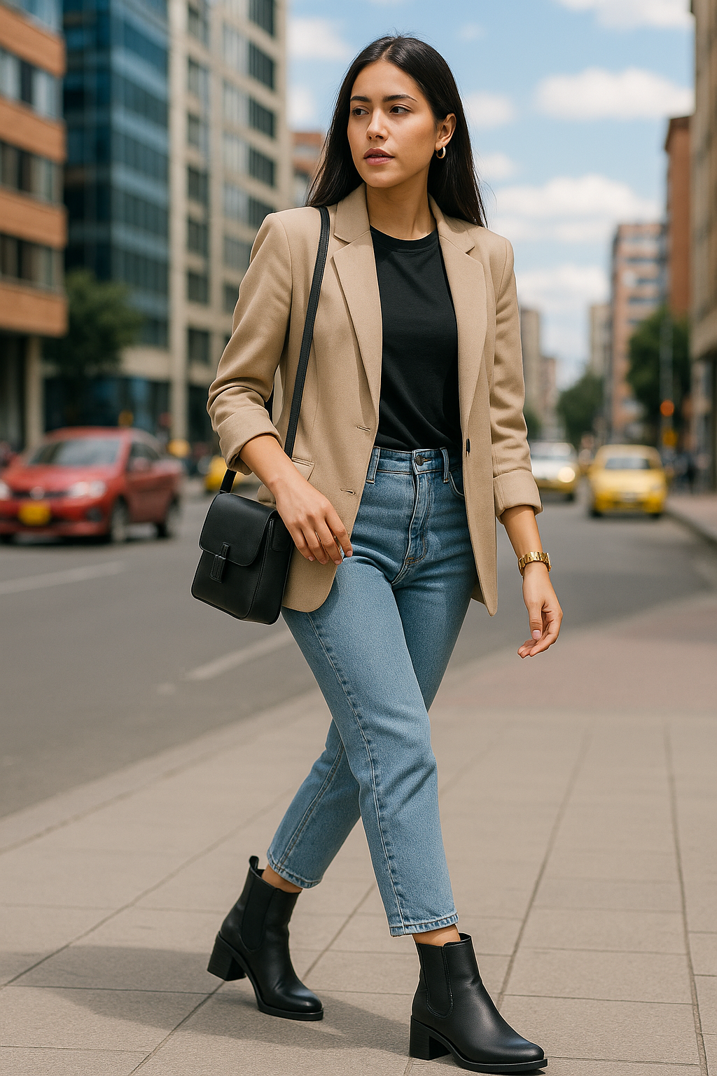 Bota Cuero Mujer Negro OCAi - Vanta