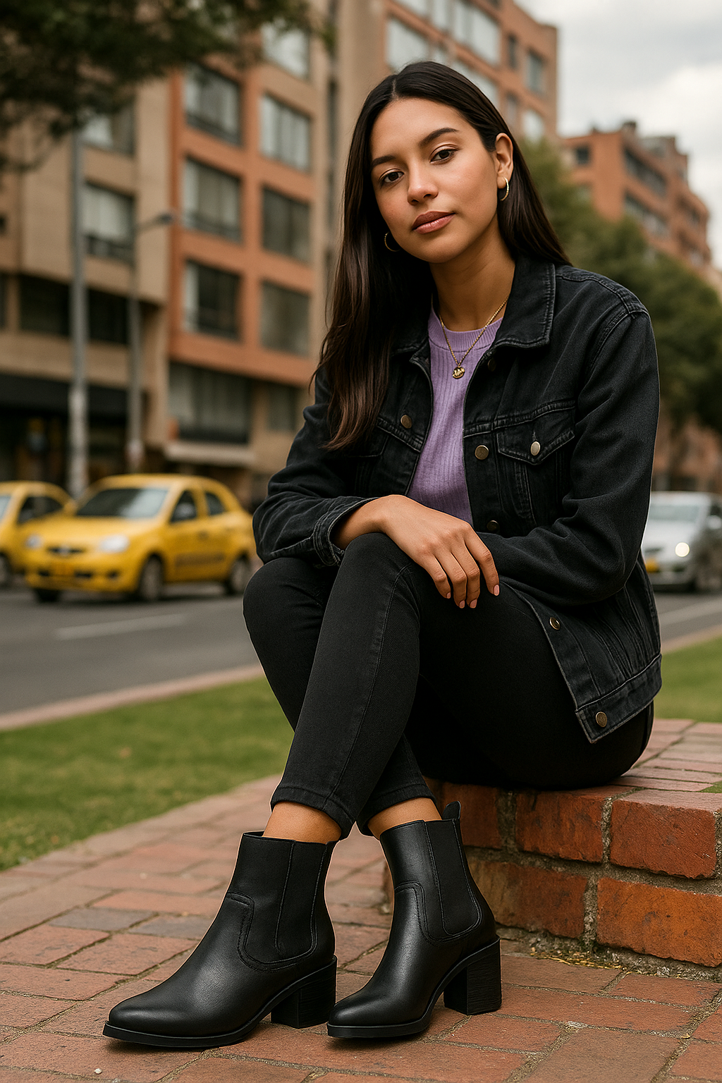 Bota Cuero Mujer Negro OCAi - Vanta