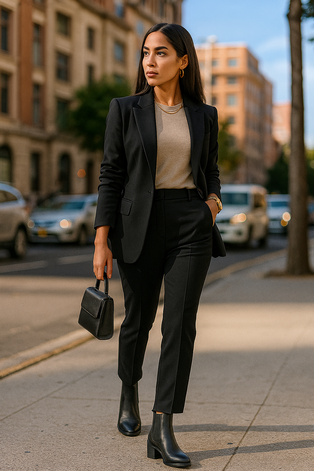 Bota Cuero Mujer Negro OCAi - Vanta