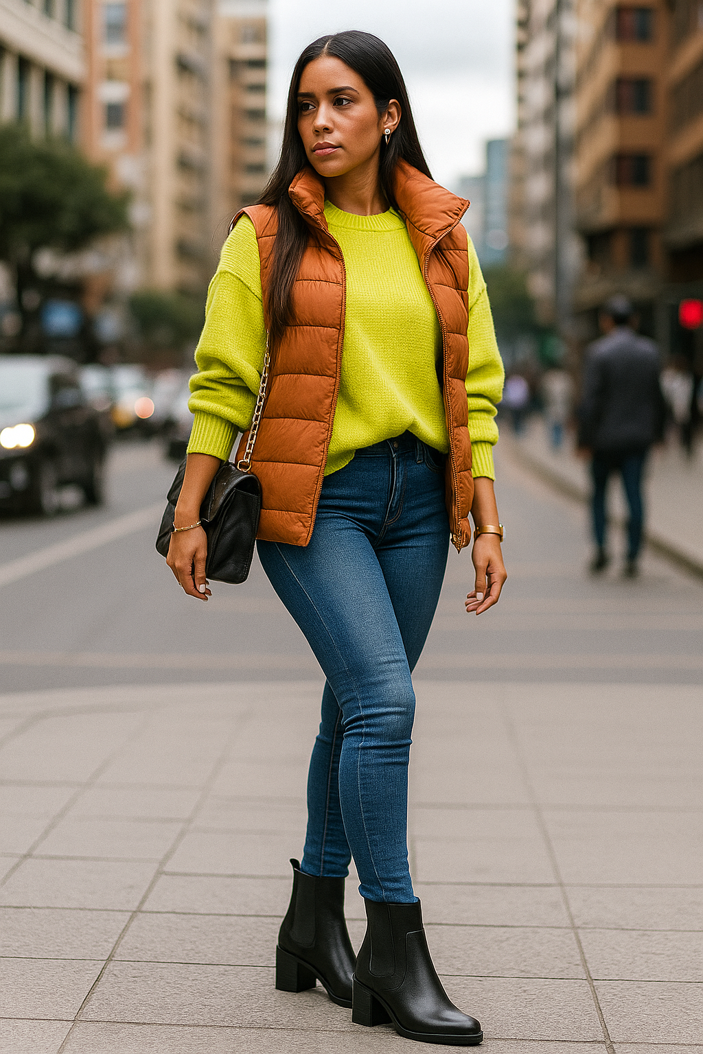 Bota Cuero Mujer Negro OCAi - Vanta
