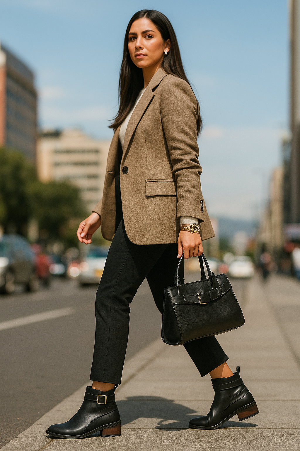 Bota Cuero Mujer Negro OCAi - Onyx