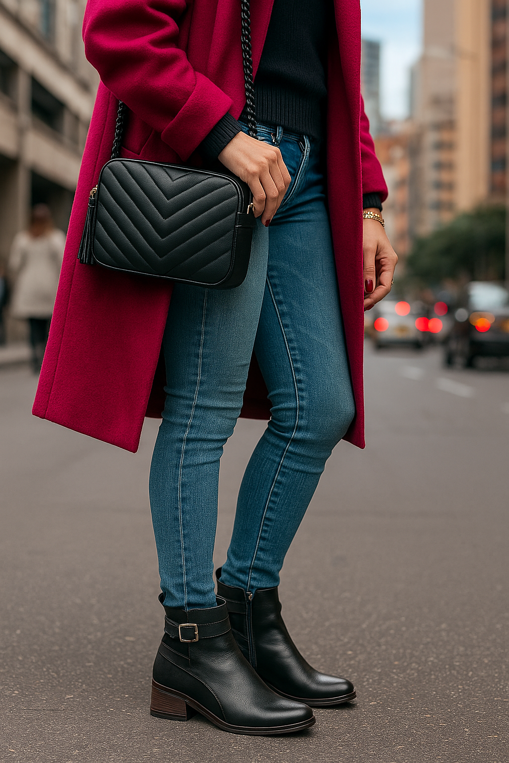 Bota Cuero Mujer Negro OCAi - Onyx
