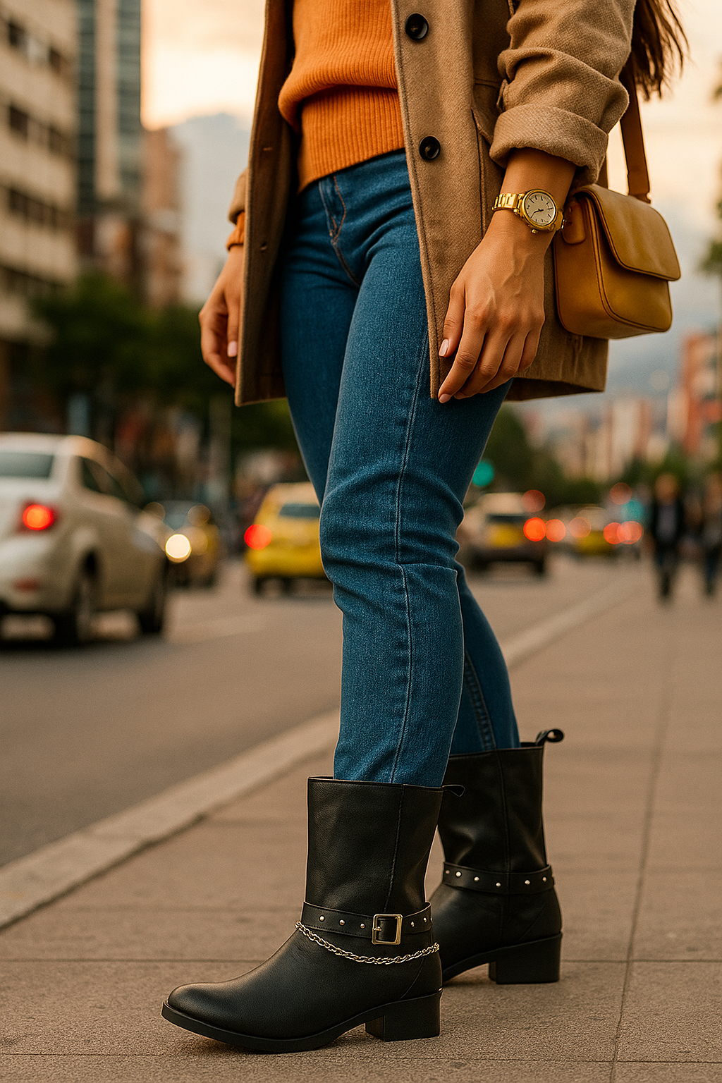 Botas Cuero Mujer Negro OCAi - Nicole
