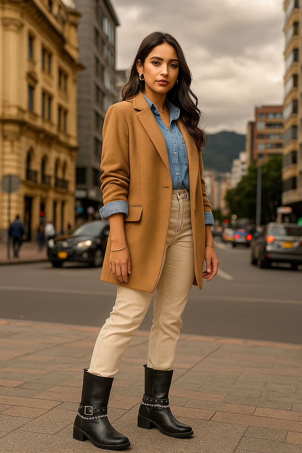 Botas Cuero Mujer Negro OCAi - Nicole