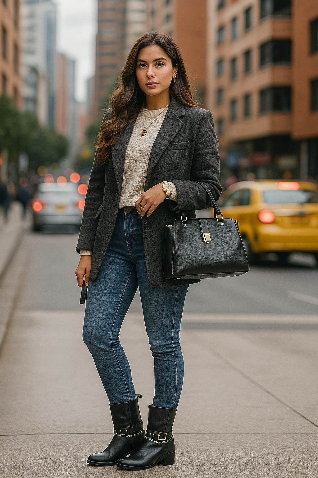 Botas Cuero Mujer Negro OCAi - Nicole