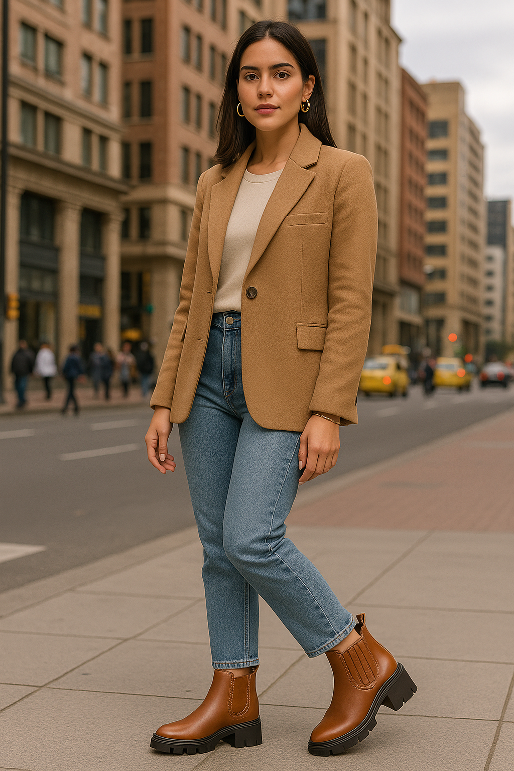 Bota Mujer Cuero Miel OCAi - Silvia