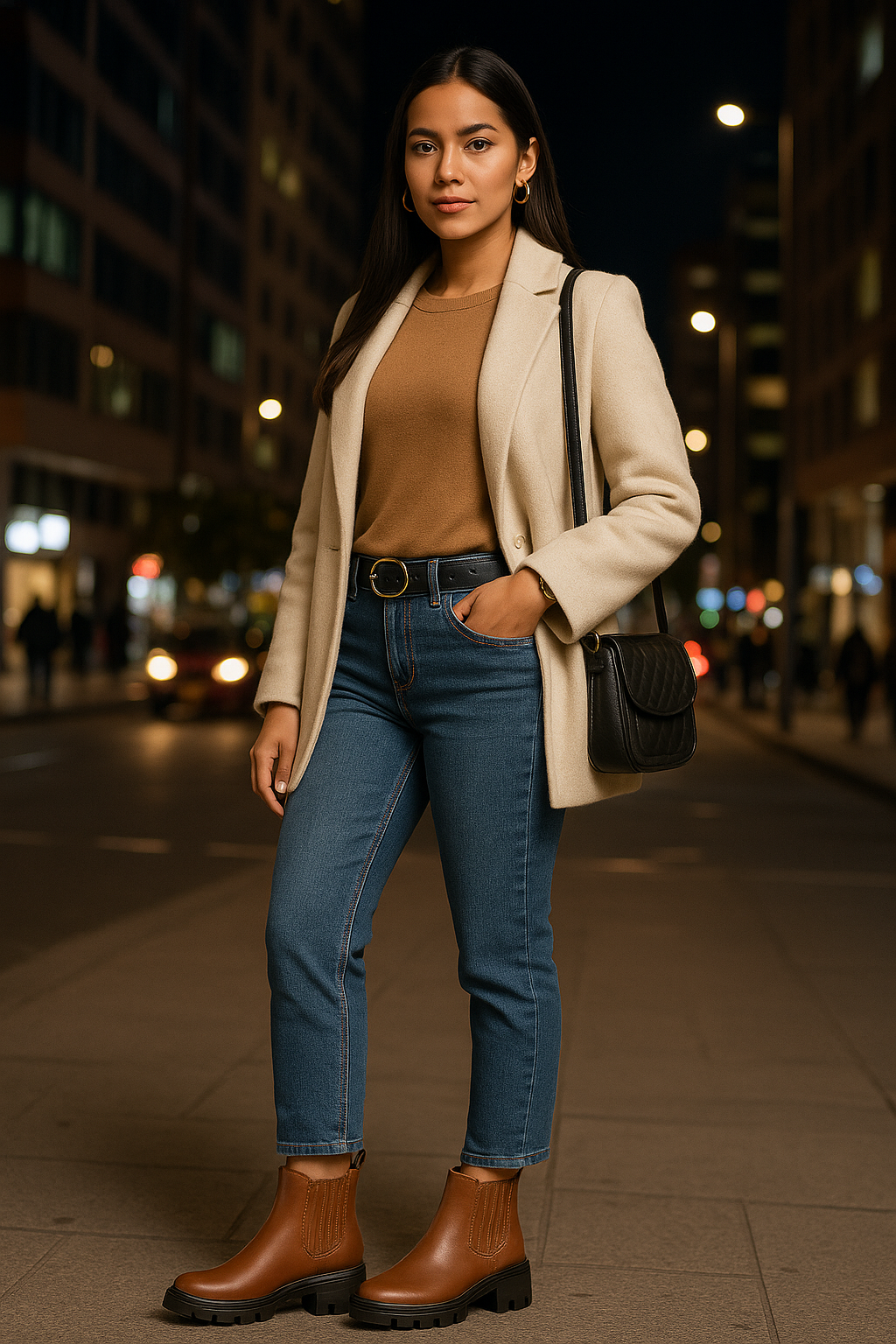 Bota Mujer Cuero Miel OCAi - Silvia