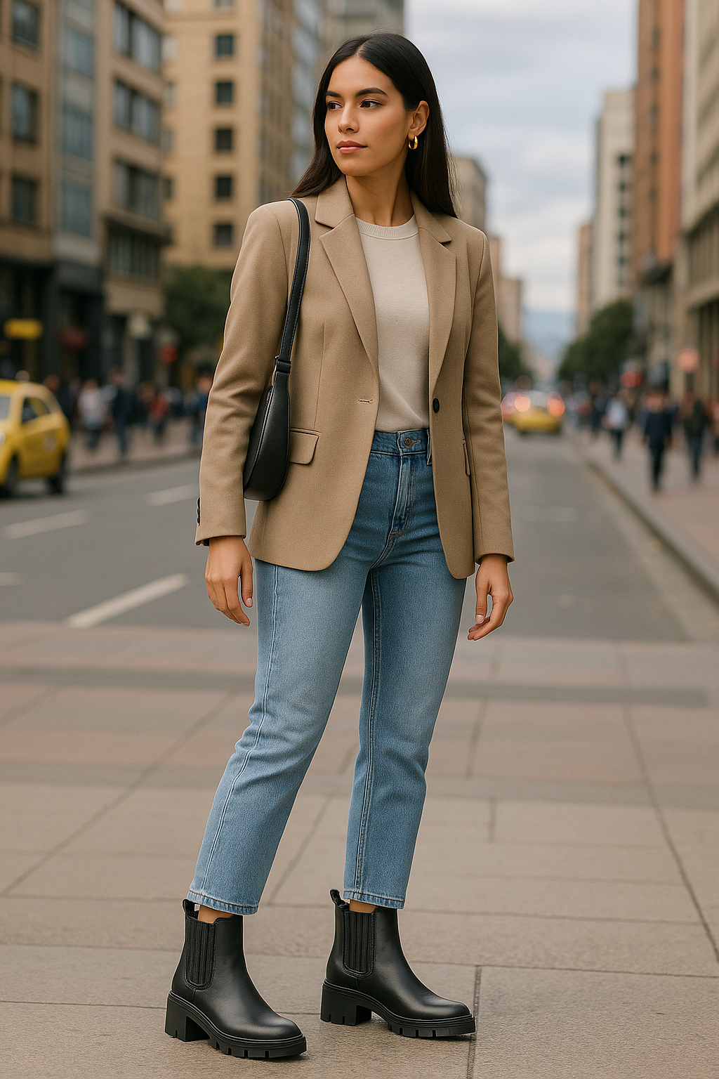 Bota Mujer Cuero Negro OCAi - Silvia