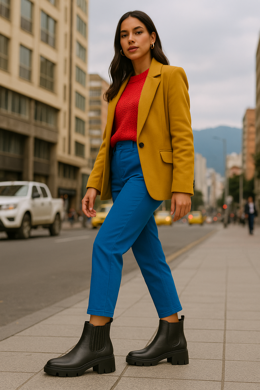 Bota Mujer Cuero Negro OCAi - Silvia