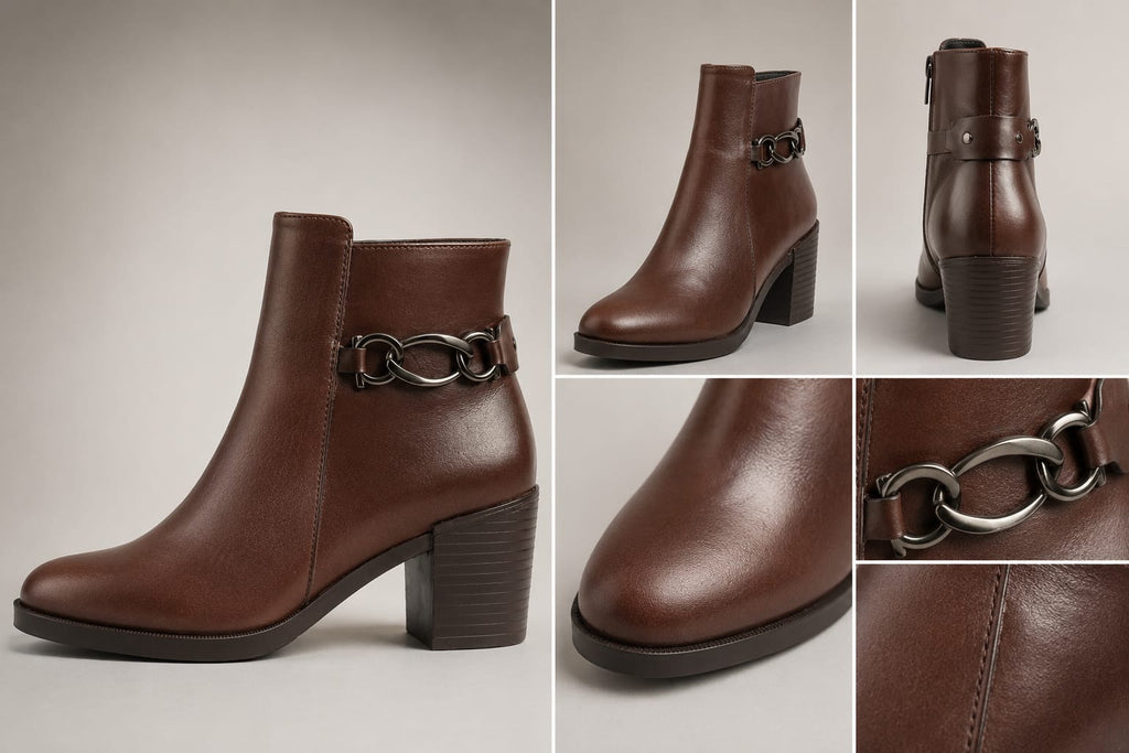 Botines Mujer Cuero Café OCAi - Abigail