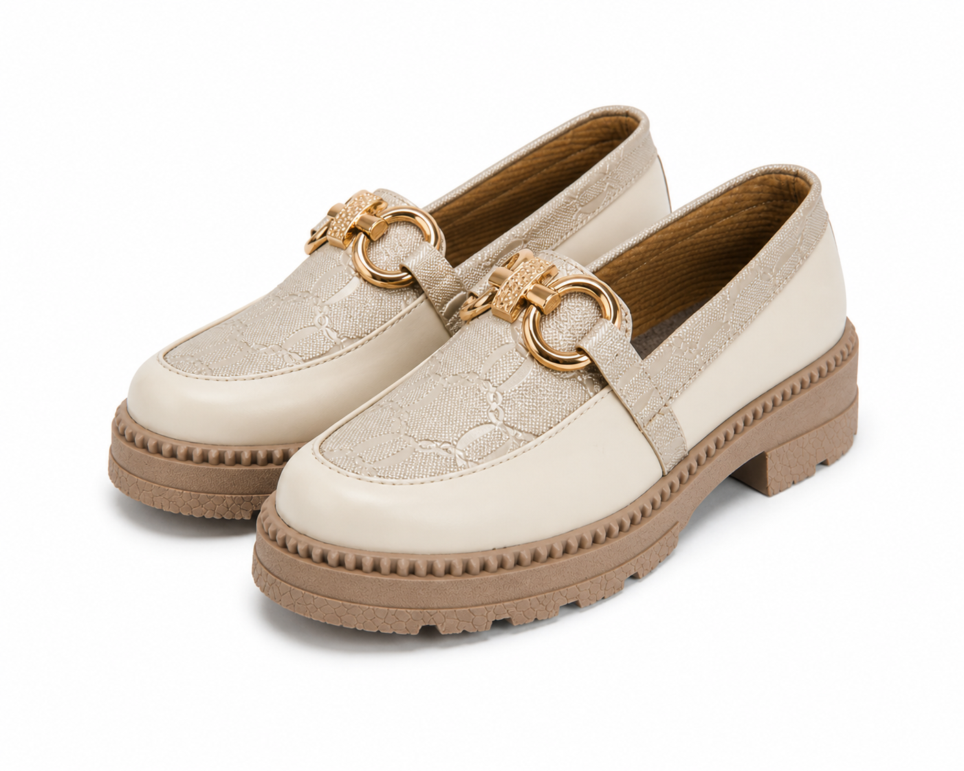 Mocasines Mujer Beige OCAi Zara