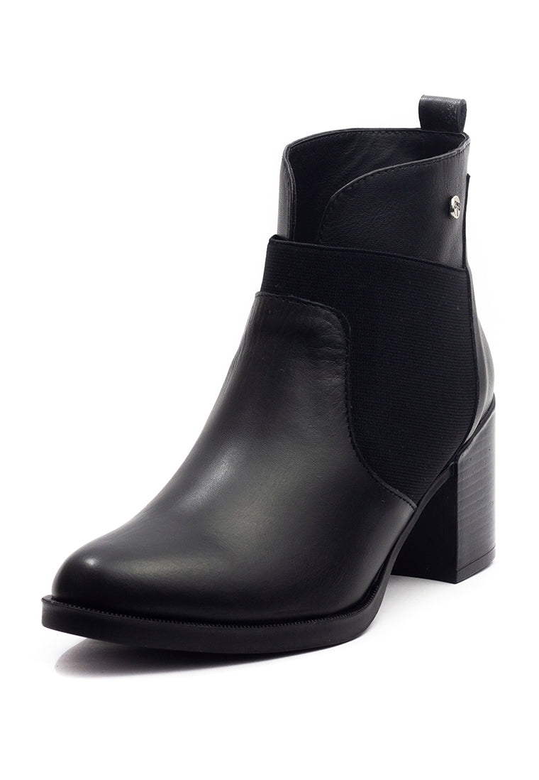 Botin Cuero Mujer Negro OCAi - Sara