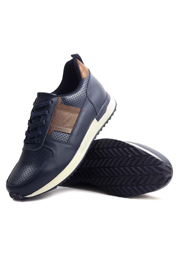 Tenis Cuero Hombre Azul OCAi - Iván
