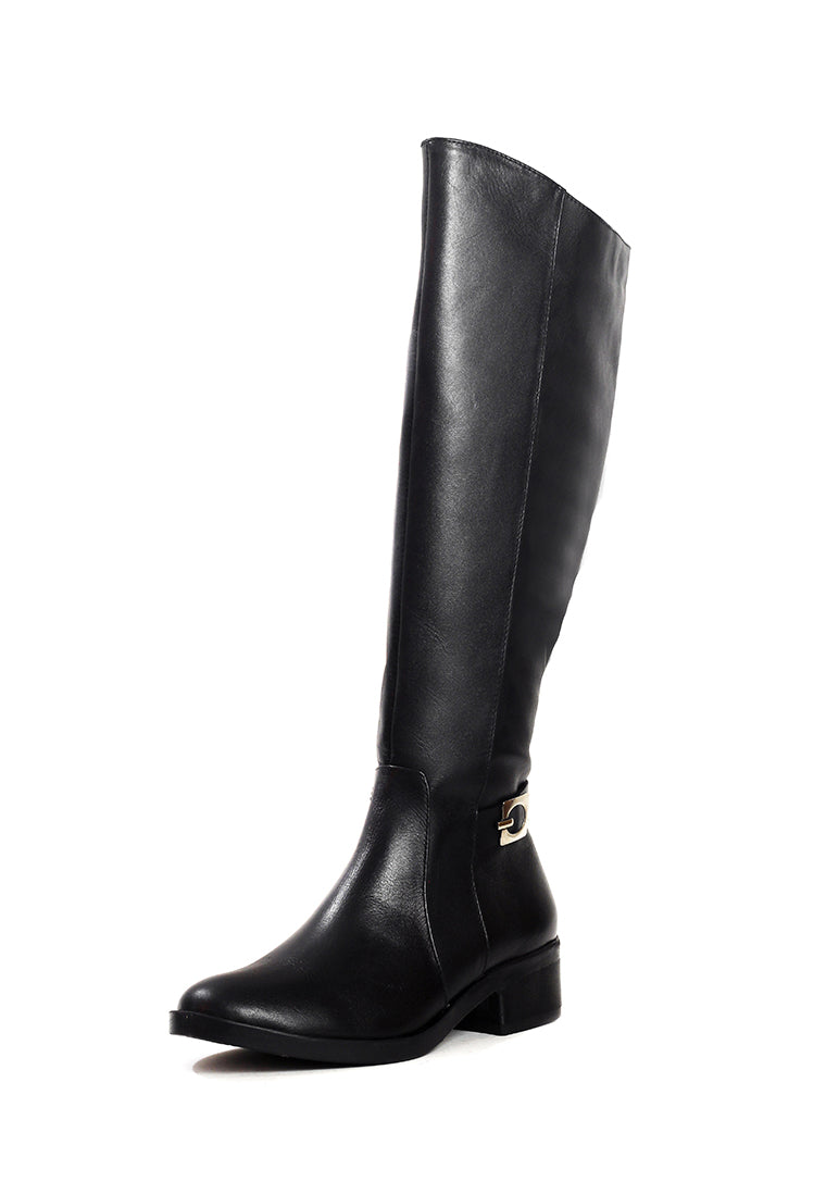 Bota Mujer Cuero Negro OCAi - Lore