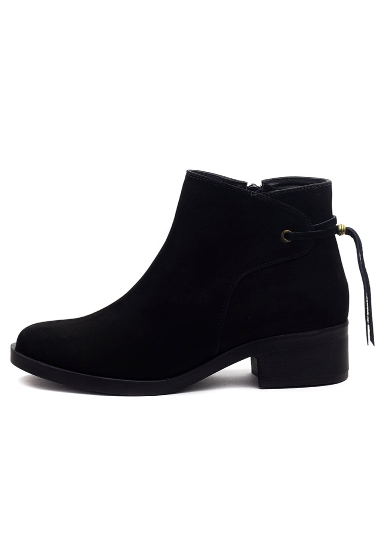 Botin Cuero Mujer Negro OCAi - Lina