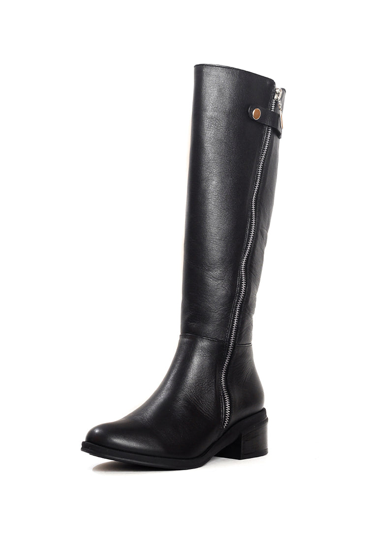 Bota Cuero Mujer Negro Ocai - Cata