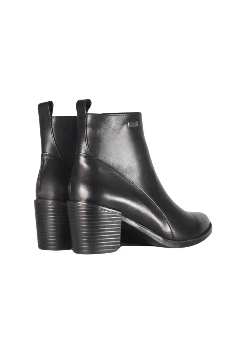Botines Cuero Mujer Negro OCAi - Gala