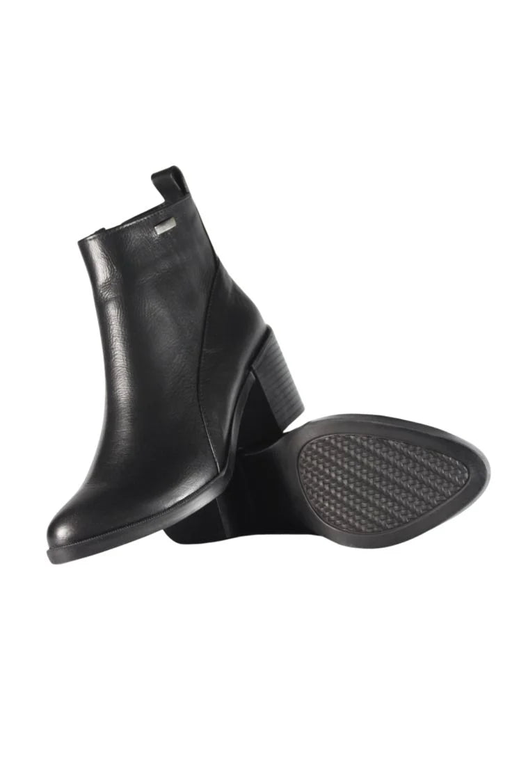 Botines Cuero Mujer Negro OCAi - Gala