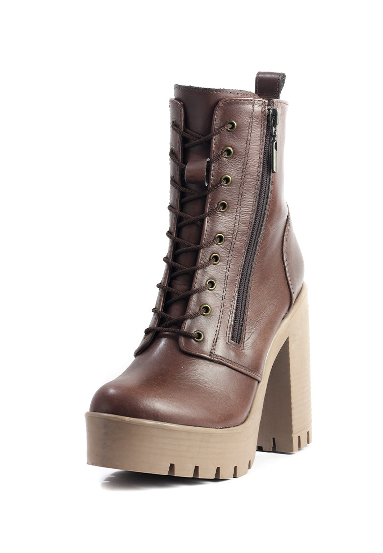 Bota Cuero Mujer Café OCAi - Kimberly