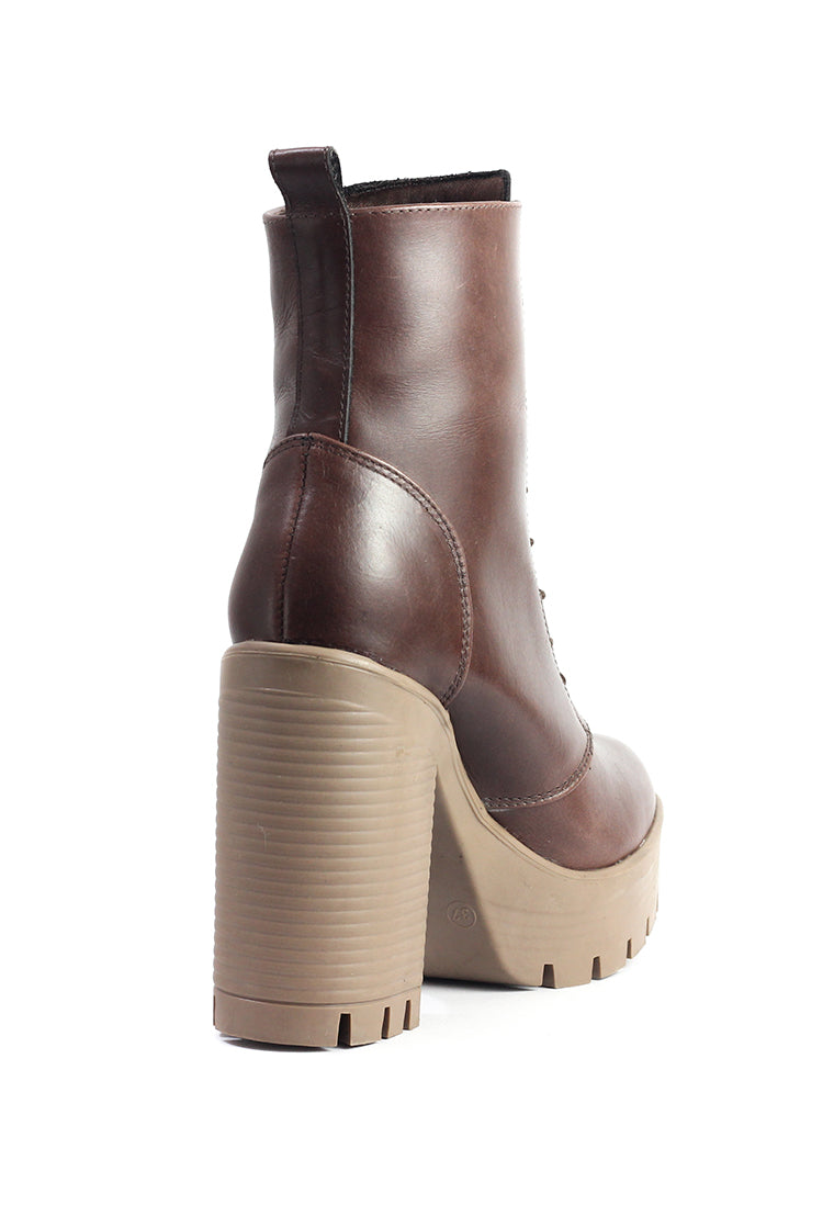 Bota Cuero Mujer Café OCAi - Kimberly