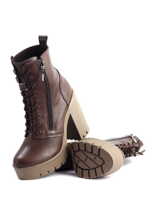 Bota Cuero Mujer Café OCAi - Kimberly