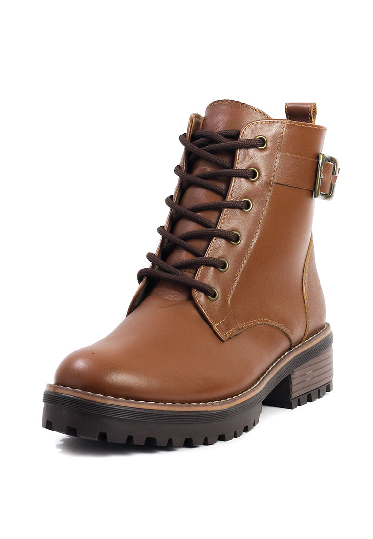 Bota Mujer Cuero Miel OCAi - Olivia