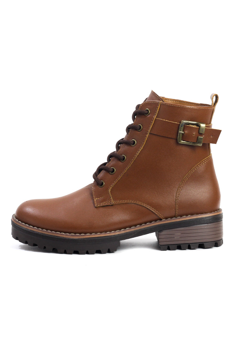Bota Mujer Cuero Miel OCAi - Olivia