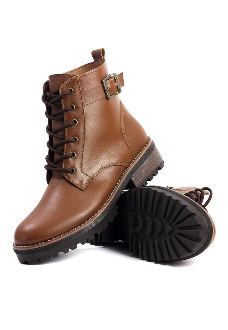 Bota Mujer Cuero Miel OCAi - Olivia
