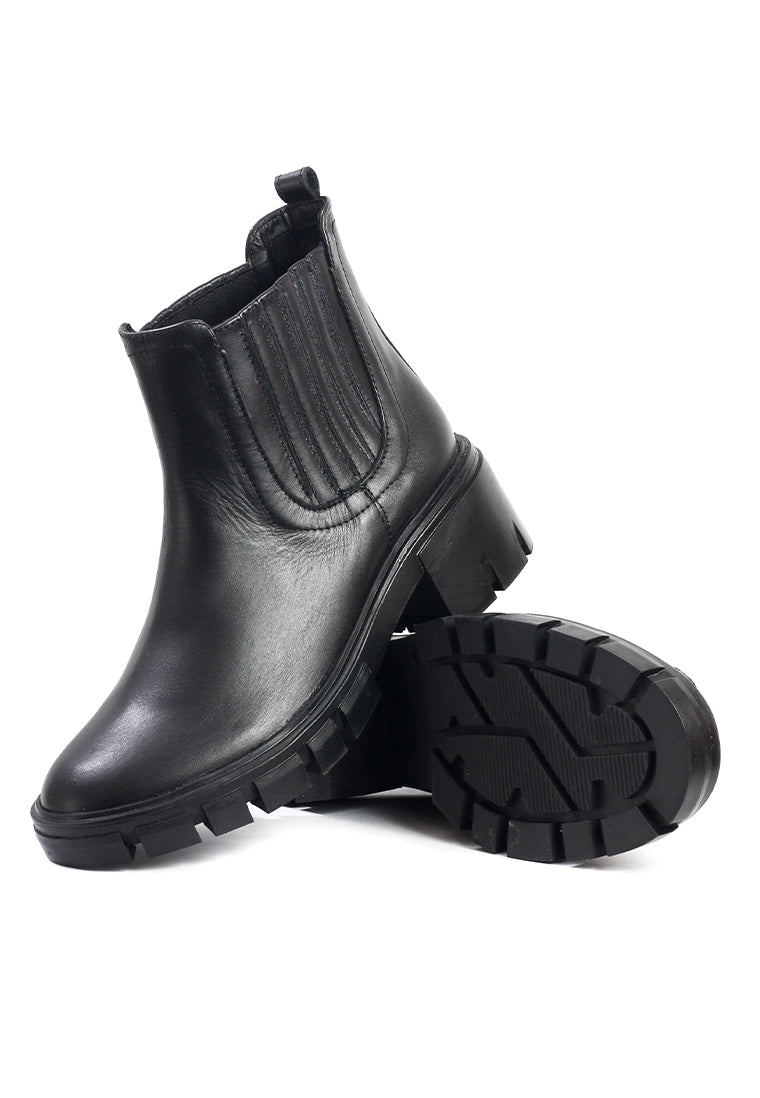 Bota Mujer Cuero Negro OCAi - Silvia