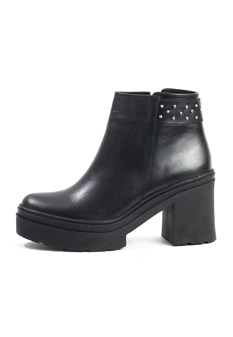 Botines Cuero Mujer Negro OCAi - Diro