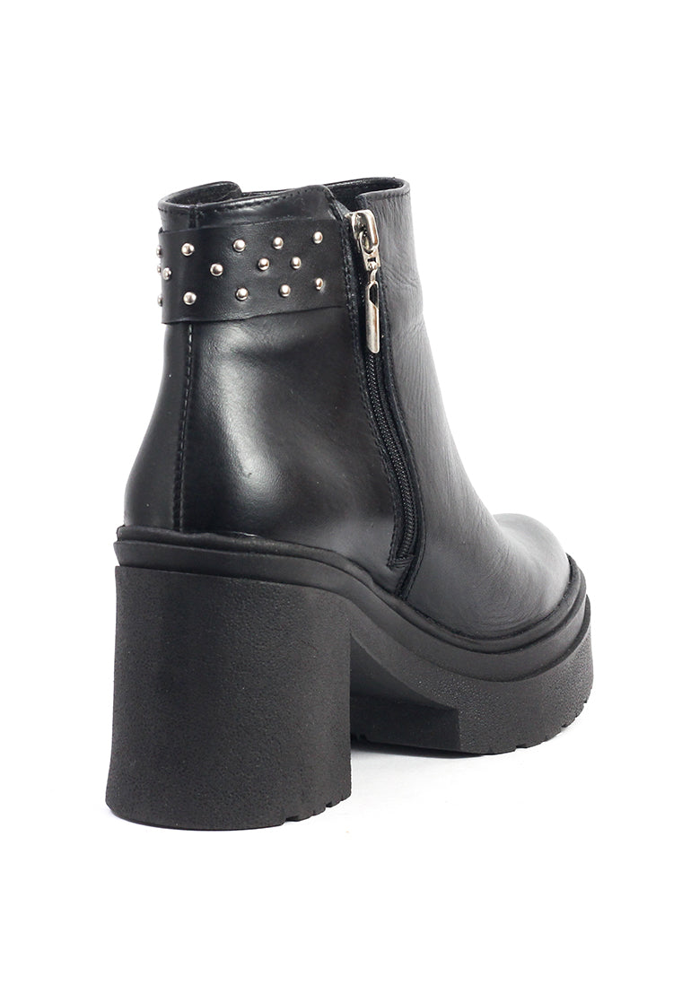 Botines Cuero Mujer Negro OCAi - Diro