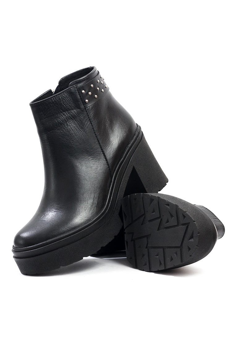 Botines Cuero Mujer Negro OCAi - Diro