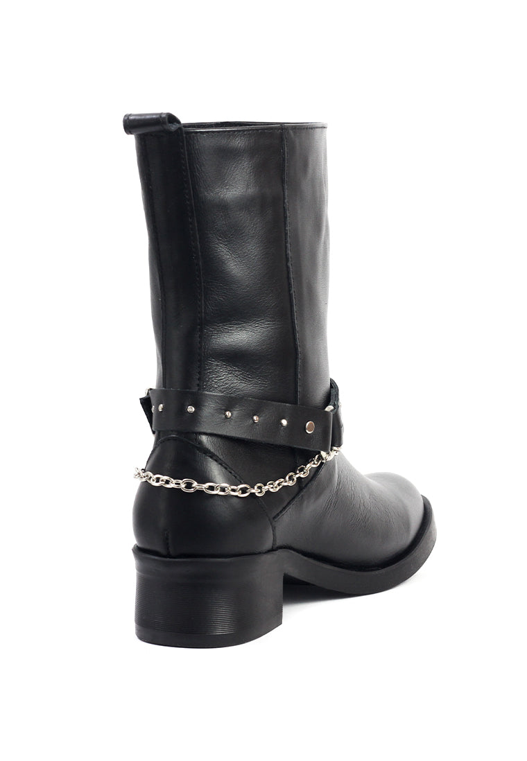 Botas Cuero Mujer Negro OCAi - Nicole