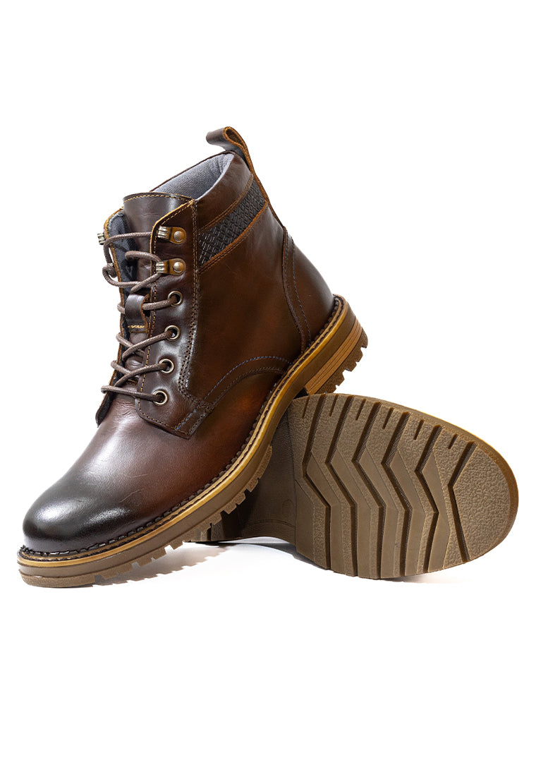 Botas Casuales Cuero Genuino Hombre Café Cognac Ocai B101