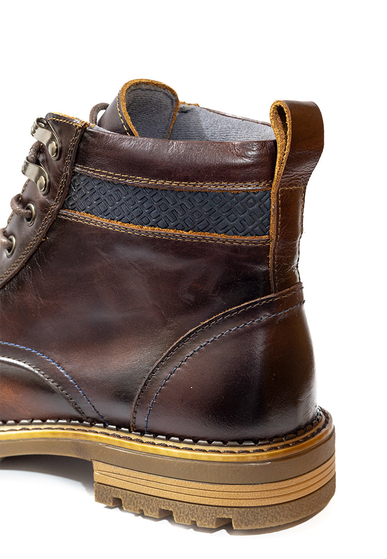 Botas Casuales Cuero Genuino Hombre Café Cognac Ocai B101