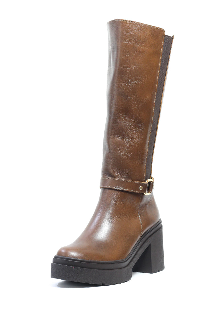 Botas Cuero Mujer Miel OCAi - Amber