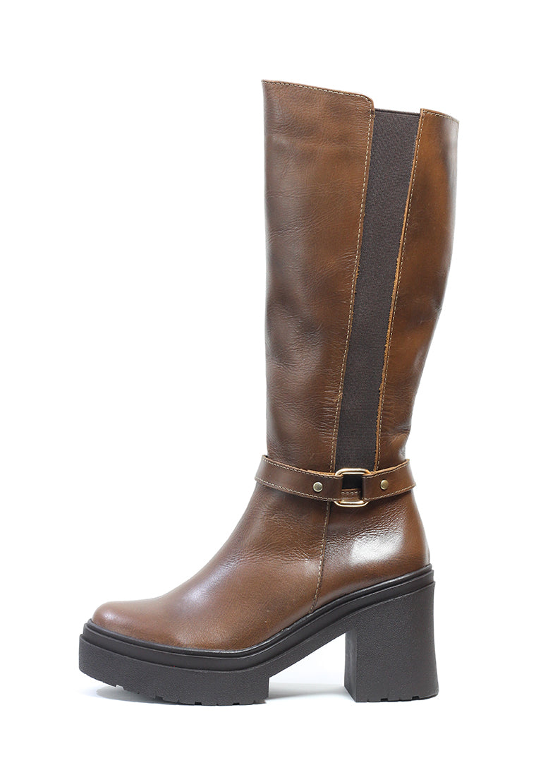 Botas Cuero Mujer Miel OCAi - Amber