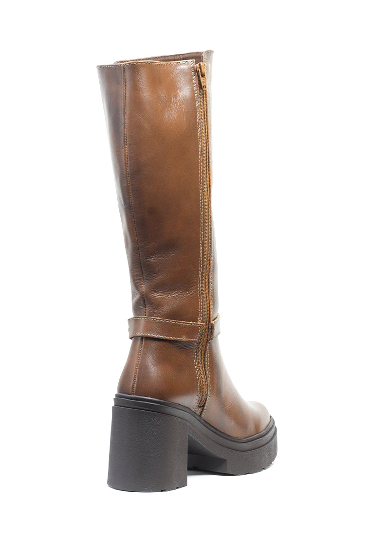 Botas Cuero Mujer Miel OCAi - Amber
