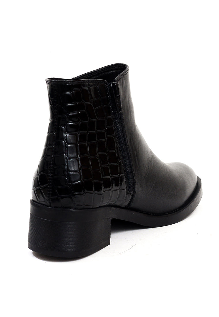 Botín Cuero Mujer Negro OCAi - Emilia