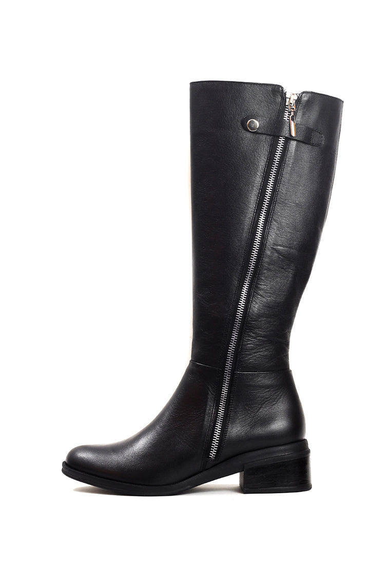 Bota Cuero Mujer Negro Ocai - Cata