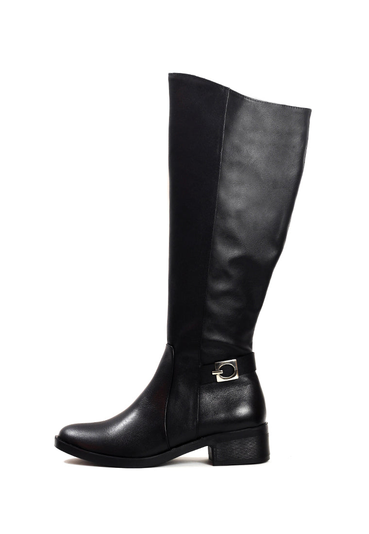Bota Mujer Cuero Negro OCAi - Lore