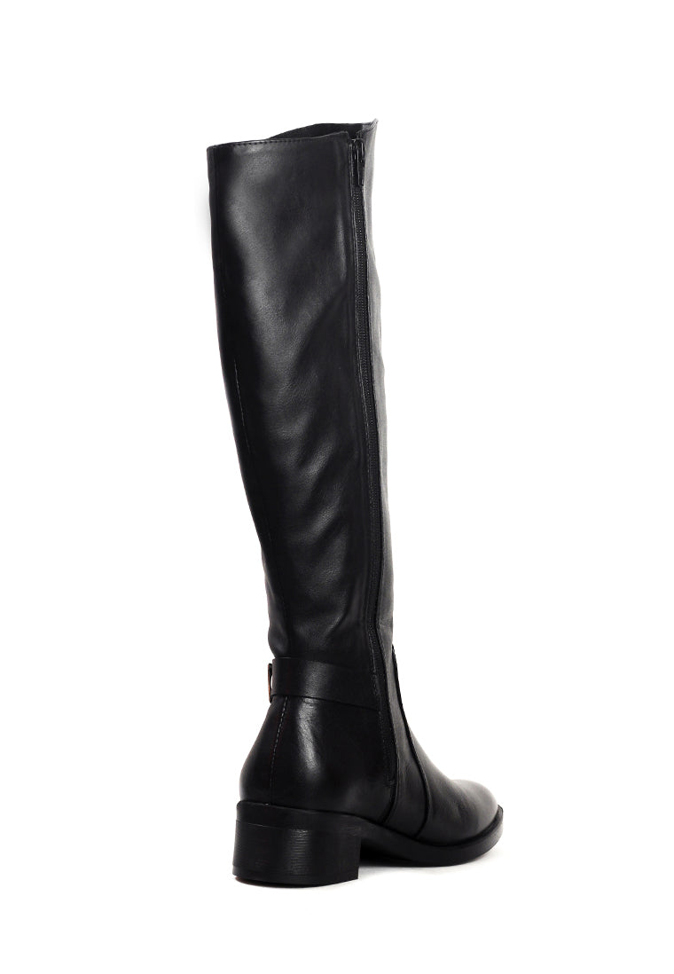 Bota Mujer Cuero Negro OCAi - Lore