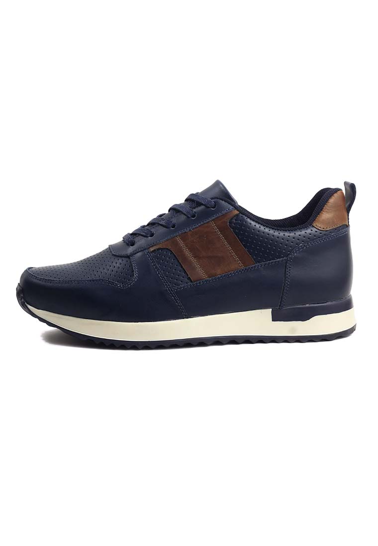 Tenis Cuero Hombre Azul OCAi - Iván